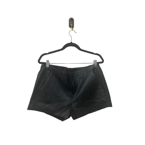 RAG & BONE Portobello Leather Shorts Size 31 - Picture 6 of 6